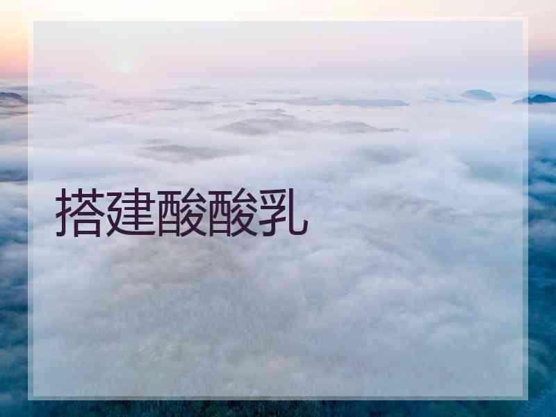 搭建酸酸乳